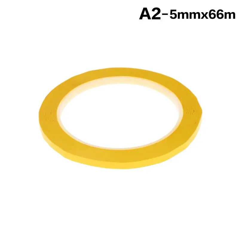 Wear Resistant Desktop Marking Tape 5 66M Self Adhesive Positioning Qme 5mm Dark yellow