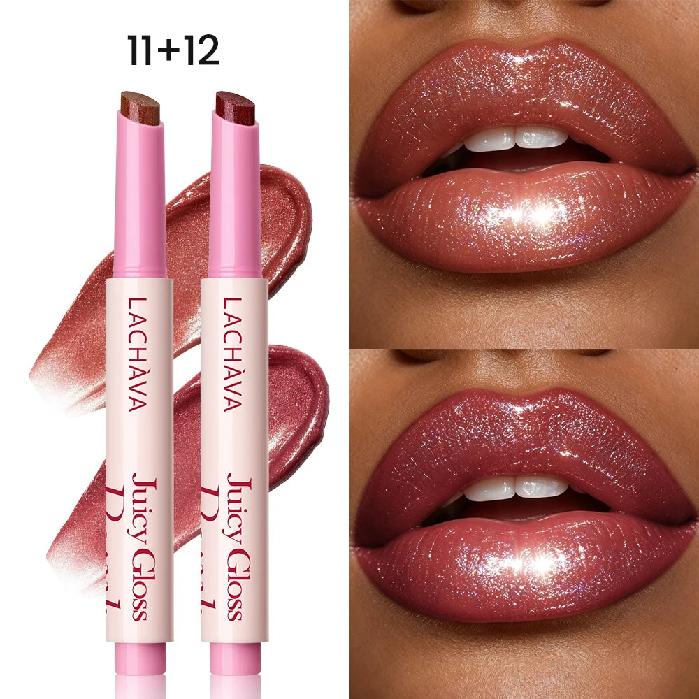 Shimmer Glitter Plumping Lip Gloss Long Lasting Hydrating Non-sticky Qme 11-12