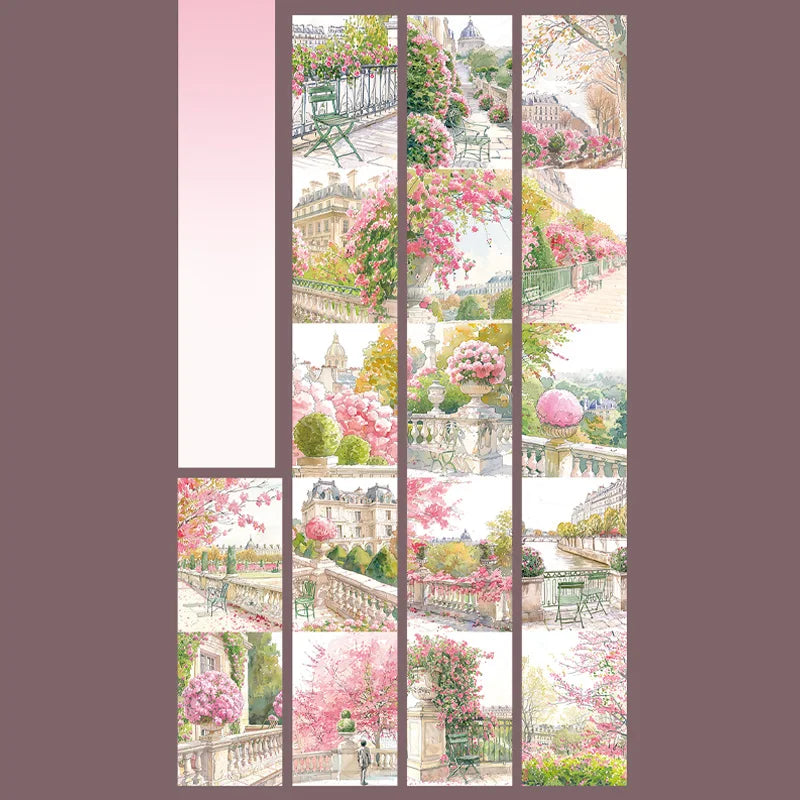 Masking Tape 80mm*2m Journey Nature Beauty Street Scape Tape Scrapbook DIY&Handbook Mobile Phone Case Notebook Decoration Qme 4