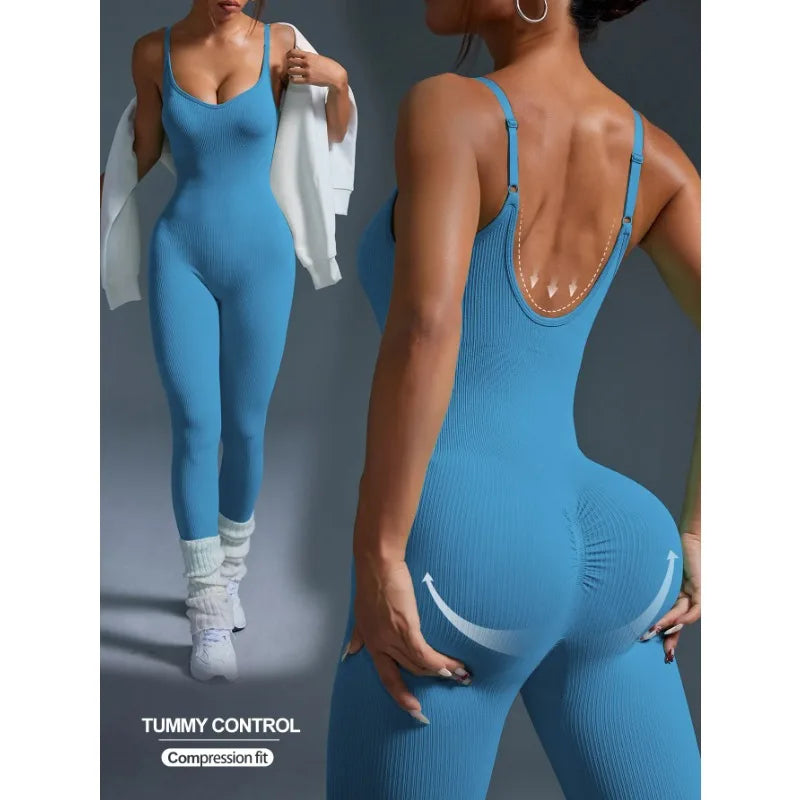 One-piece Yoga Suit Women Slim Shoulders Beautiful Back Running Qme