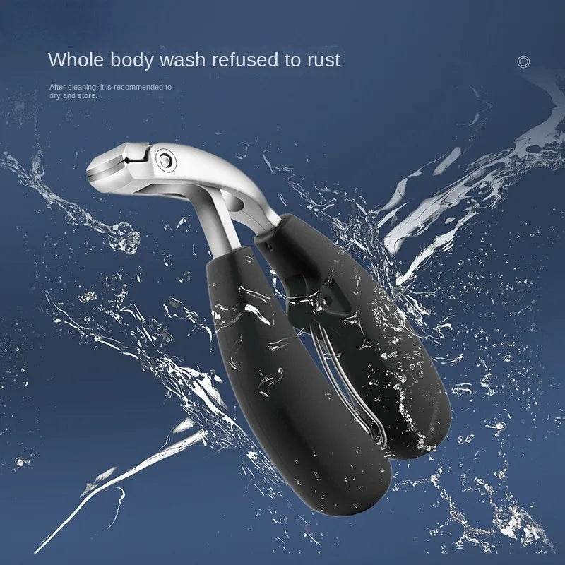 Curved Nail Clippers Large Opening Three Times Anti-splash Storage Qme