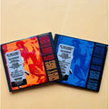 Rock Double CD Set with Iconic Red & Blue Art Covers, Bold Aesthetic + Timeless Hard Rock Tracks for Display & Daily Listening Qme I AND II