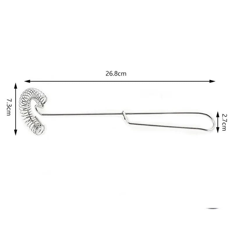 Manual Egg Beater Stainless Steel Spring Coil Mixer Egg Stirring Kitchen Tools. Qme