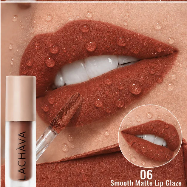 Smooth Velvet Matte Lip Glaze Waterproof Non-transfer Long Wear Easy Qme