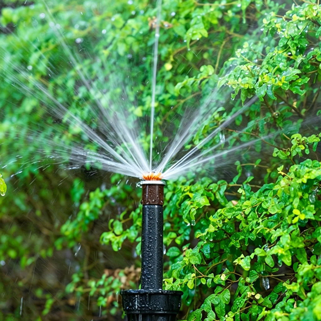 Ray Jet Nozzle Sprinkler with 90-210/360 Degree Arc Garden Water Sprinkler 2.5-10.7m Range for Plant Flower Bed and Yard Area Qme