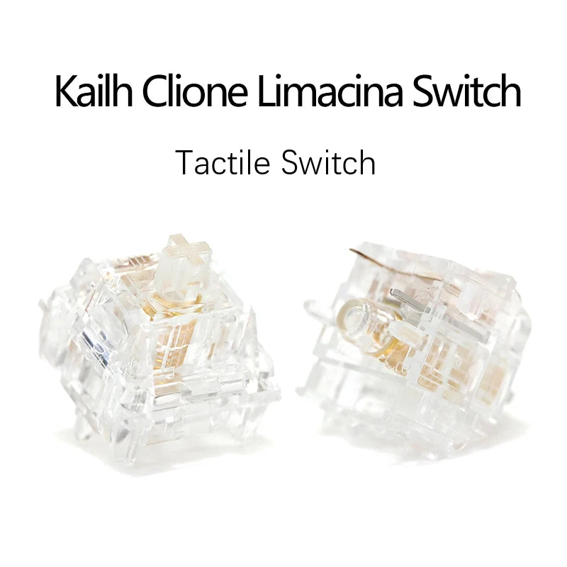 10PCS Kailh Clione Limacina Switch For Mechanical Keyboard Transparent5pins SwitchLinear/Tactile Qme