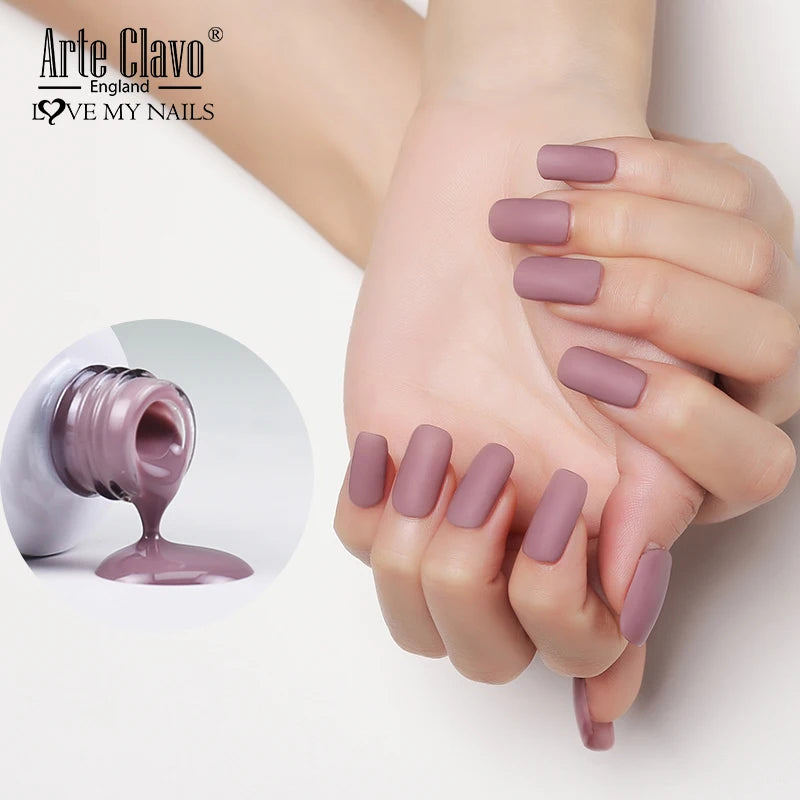 Arte Clavo15ml Gel Nail Polish Art Nude Colors Colorful Soak Off UV Qme
