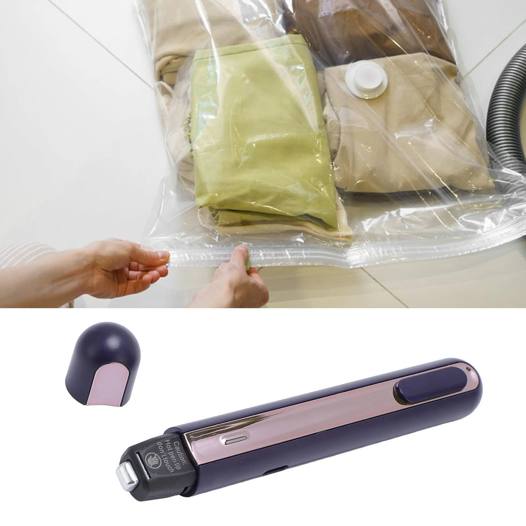 Mini Heat Press Food Bag Heat Sealer Identity Theft Protective Pen Multipurpose for Receipt Shipping Label for T Shirts Hats Qme