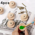 4 Rattan Woven Round Cake Cabinet Doors Wooden Handles Bolts Drawer Qme Other
