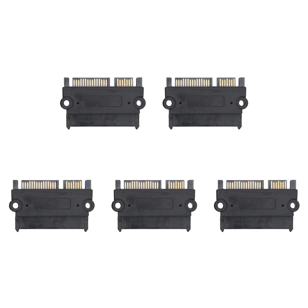 10-1PCS SATA Male To Female Power Data Converter 22Pin Power Data Adapter SATA To SATA Converter Qme 5PCS