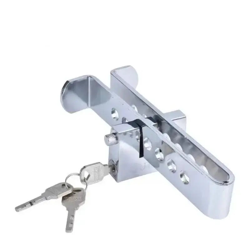 Car Anti-Theft Lock Steering Wheel & Brake Pedal Clutch Lock Safety Door Lock Interior Protection for Vehicle Security Qme