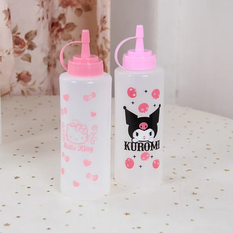 Hello Kitty Kuromi Squeeze Bottle Kitchen Plastic Sauce Jam Salad Qme 7