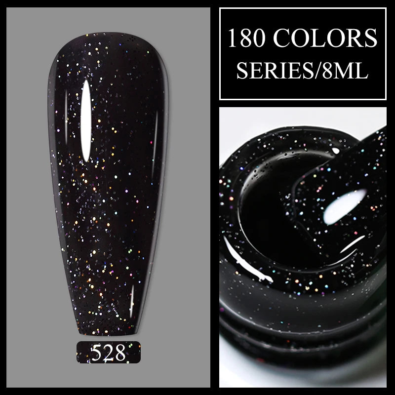 Arte Clavo Glitter UV Gel Nail Polish Sequin Series Colorful Soak Off