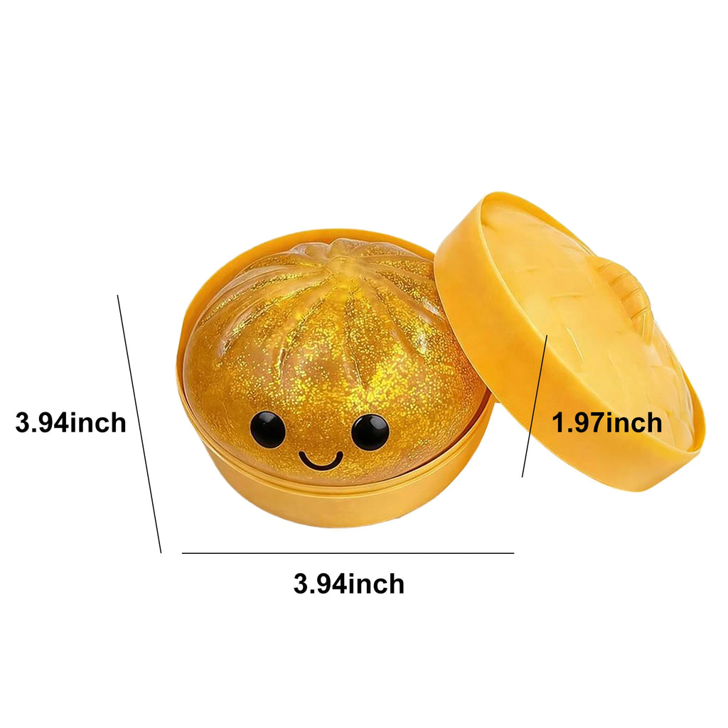 New 43 Styles Glitter Dumpling Glitter Dumpling Squishy with Box Dumplings Sensory Squeeze Toy for Stress Relief Anti-Anxiety Qme