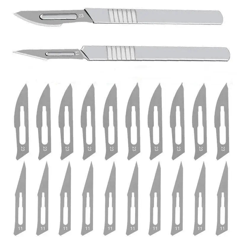 Industrial Carbon Steel Scalpel Blades Handle Biology Anatomy Qme