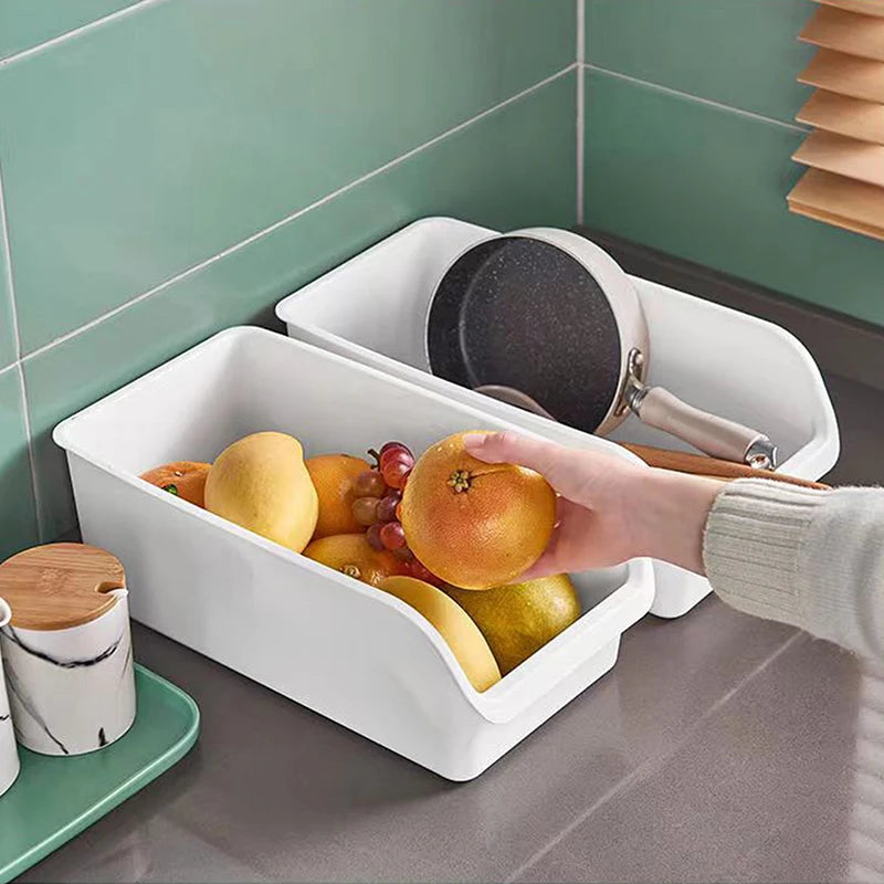 Fruit Storage Box Cabinet Drawer Container Multifunctional Kitchen Qme