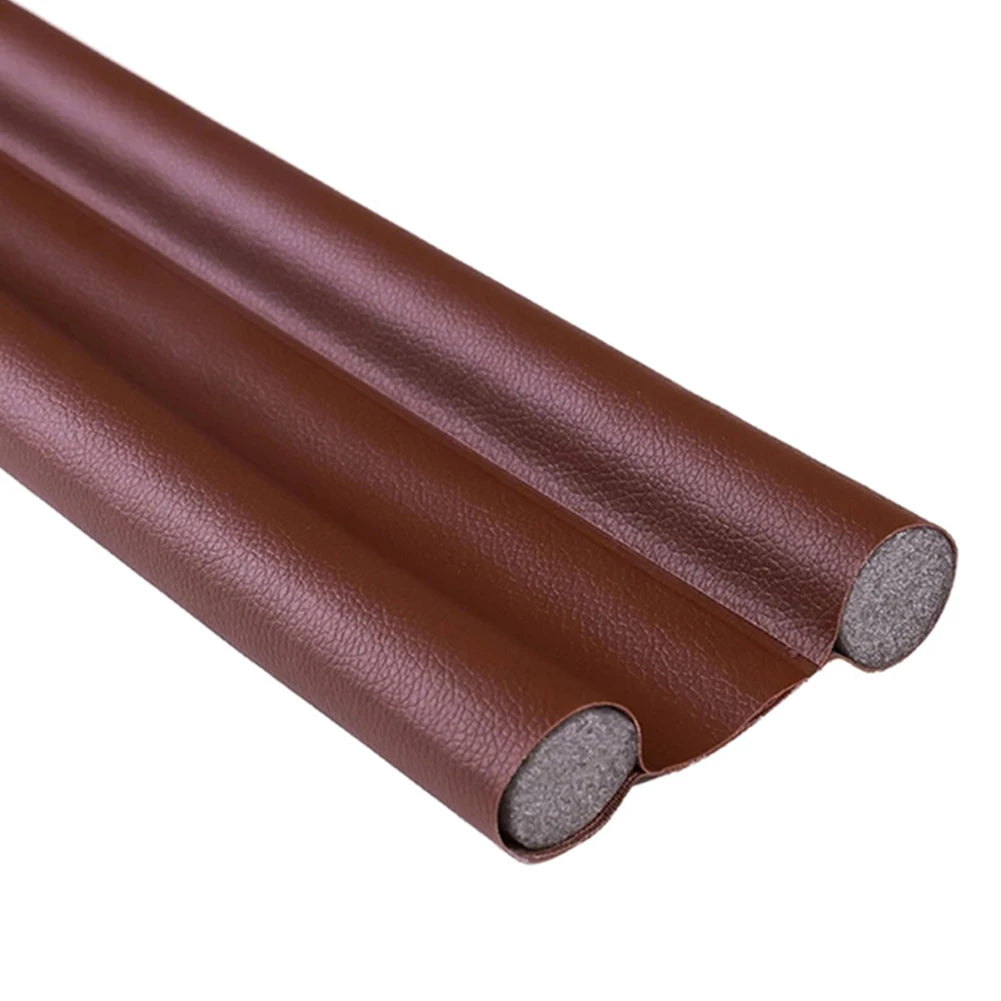 1pc 96cm Door Seal Strip Draught Excluder Stopper Door Bottom Wind Sweep Blocker Waterproof Door Draft Stoppers Sealing Strips Qme Light Brown