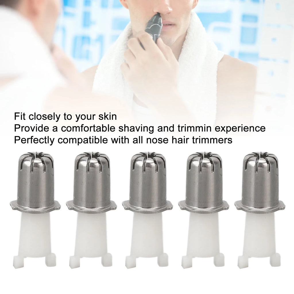 10pcs Nose Hair Trimmer Head Accurate Shaving Replacement Clipper Blade Heads Replacement Nose Hair Trimmer Head Qme