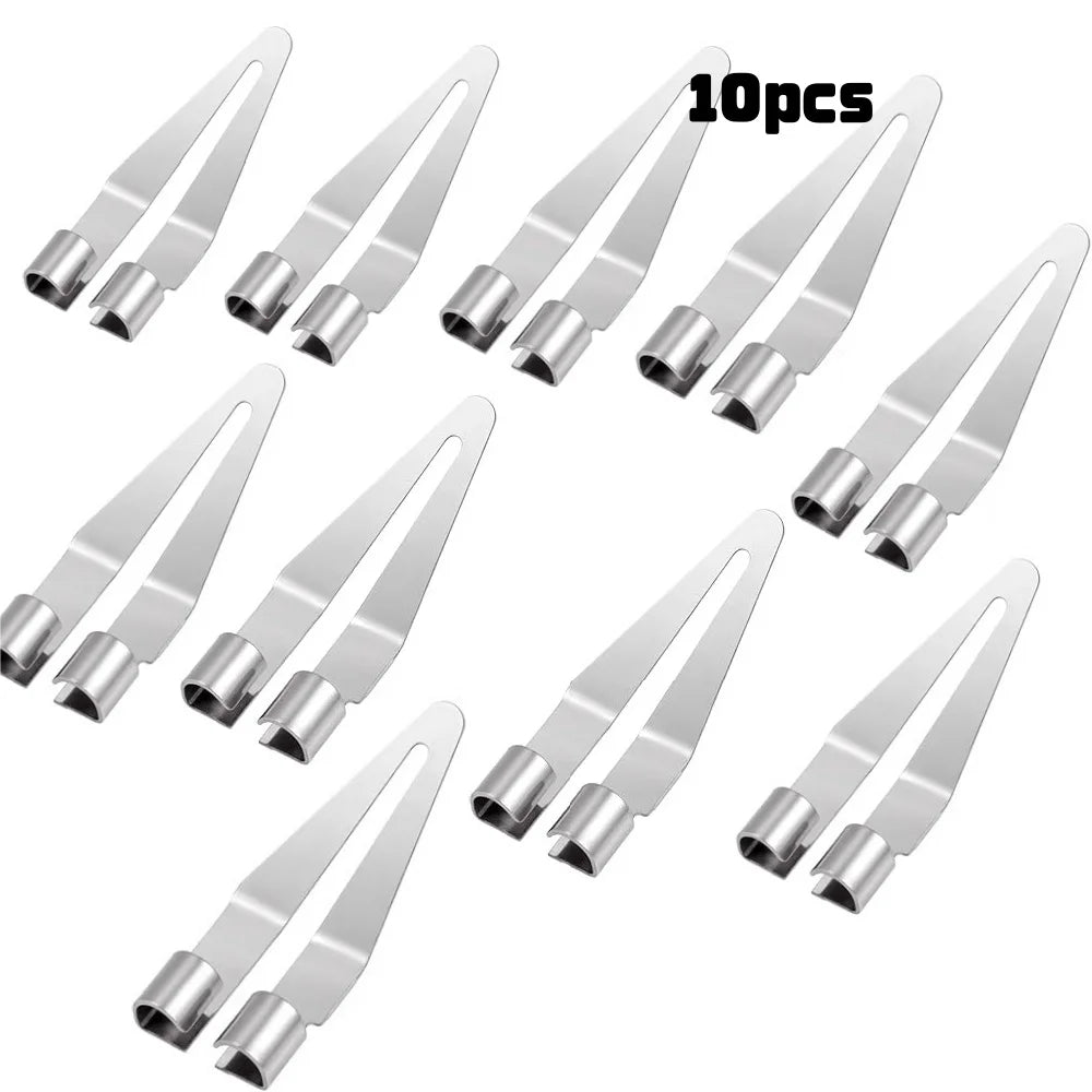 Stainless Steel Hot Melt Repair Triangle Wiping Flat Head Adjustable 45° Elbow Design Soldering Iron Tips Welding Repair Tools Qme 10pcs Sliver