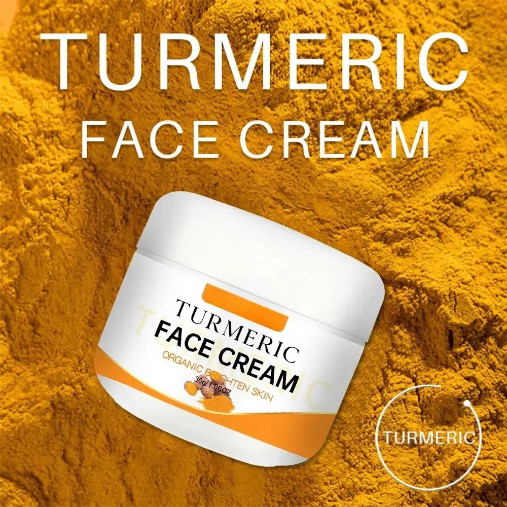 Turmeric Whitening Face Cream Wrinkle Removal Lighten Fine Lines Qme