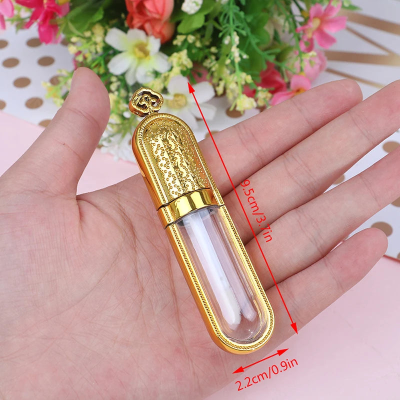 Refillable Empty Lip Gloss Tube Balm Clear Elegant Cosmetic Container Qme