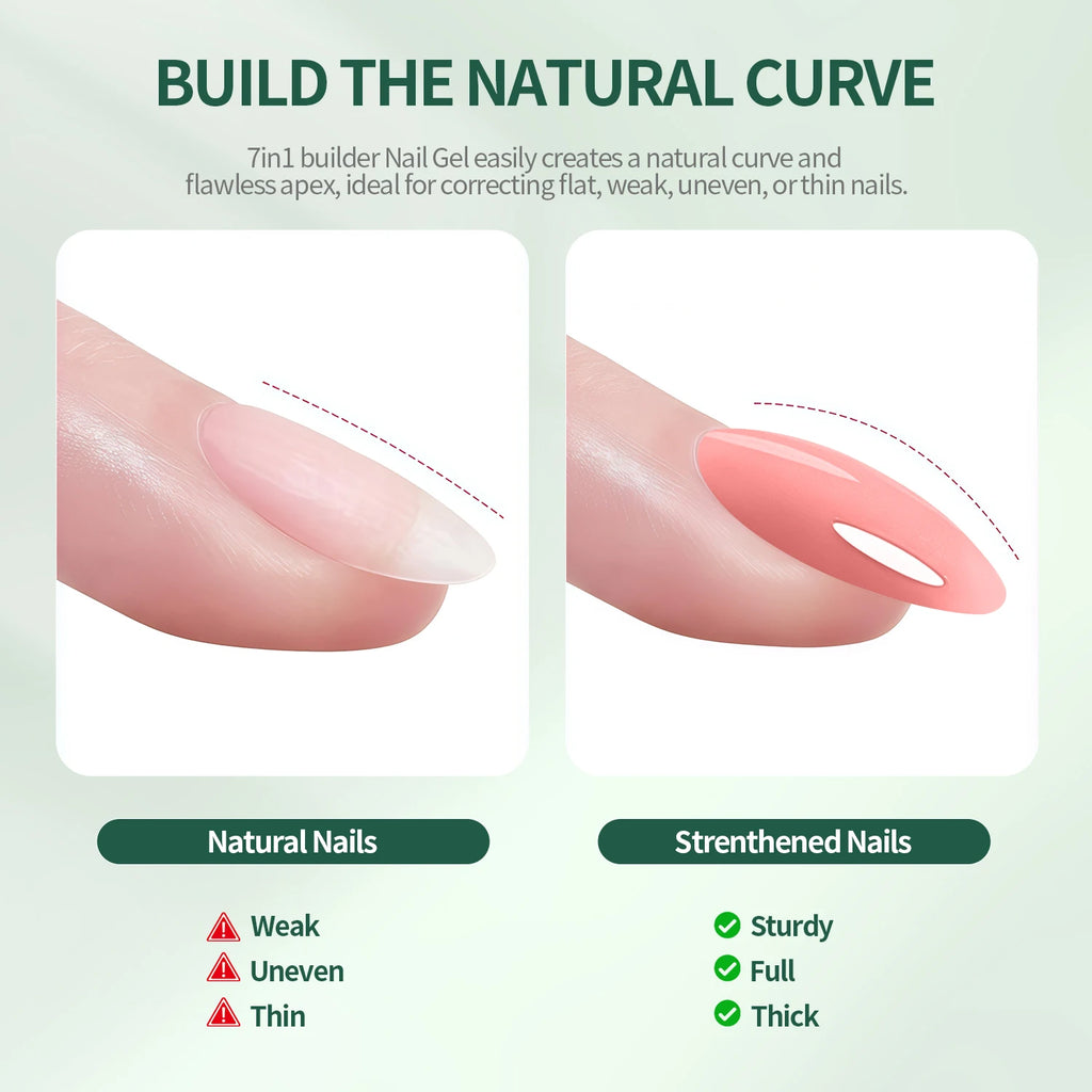 Nailpop 7-in-1 Builder Nail Gel HEMA TPO Fast Building Polish 8 Qme