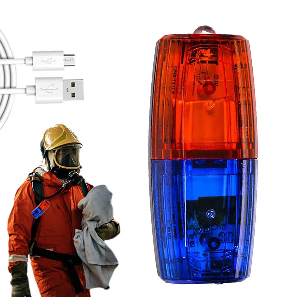 1pc Warning Strobe Shoulder Lights USB Charging Led Shoulder Warning Light With Stainless Steel Clip Strobe Lights Qme