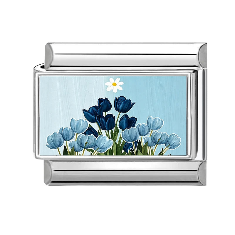 Y2K Colorful Flowers Butterfly Bees Rose Dogs Swan Italian Charm