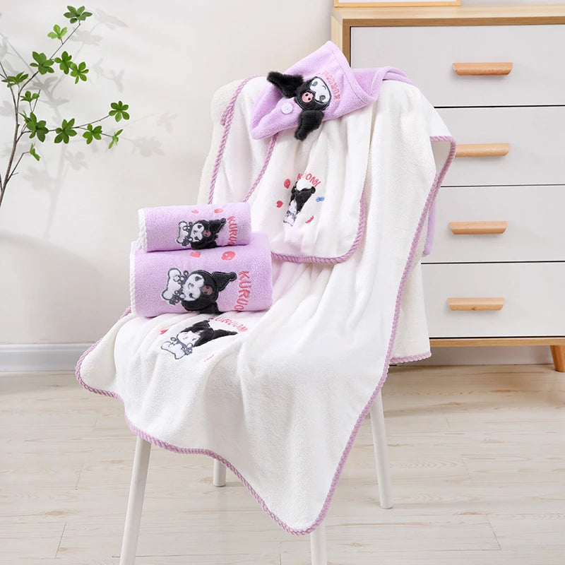 Kuroko Character Bath Towel Two-piece Absorbent Quick-drying Qme