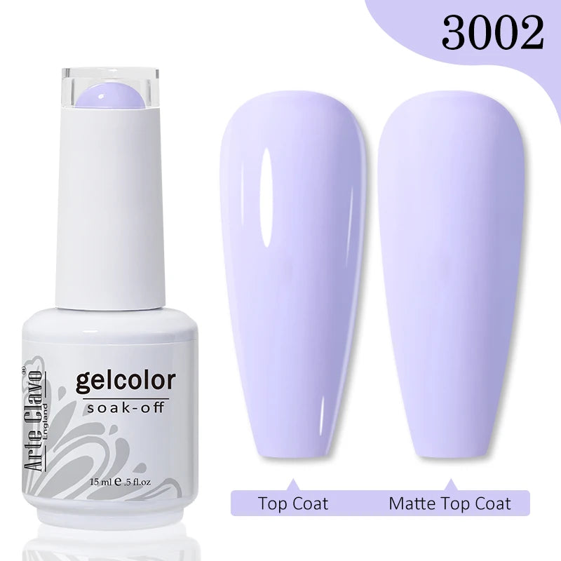 Arte Clavo Gel Nail Polishes Pink Nude Hybrid Lak Manicure