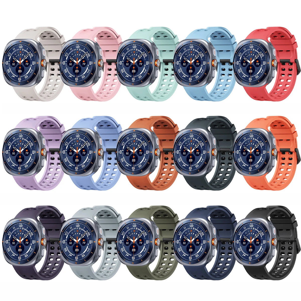 Strap for Samsung Galaxy Watch Ultra 47mm Sports Silicone Bracelet for Samsung Galaxy Watch 9 Ultra2 47mm Band Correa Qme