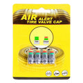 Tire Pressure Monitoring Caps 4 Pieces Sensor Alert Car Monitoring Valve Covers for Long-Distance Travel Motorcycle Truck SUV Qme A
