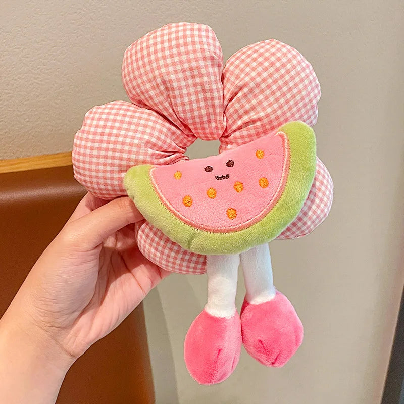 Hello Kitty Kuromi Flower-print Hair Tie Cute Bun Accessory Versatile Qme 13