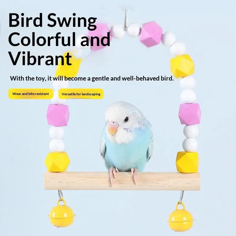 Bridge Bird Supplies Climbing Toys Cage Accessories Colorful Pet Qme