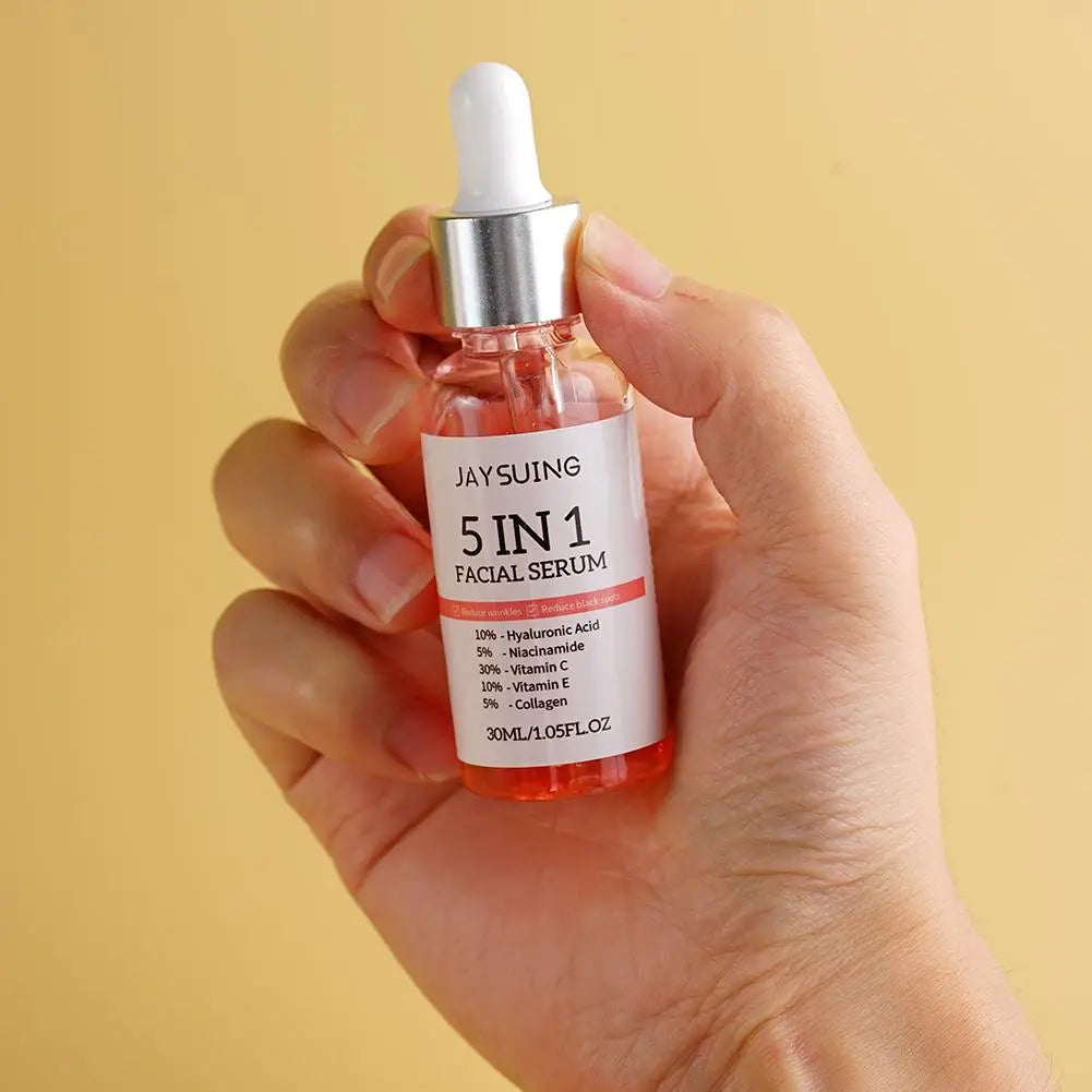 5-in-1 Face Serum Moisturizing Whitening Anti-wrinkle Anti-aging Qme