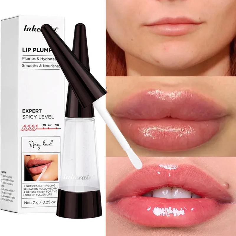 Instant Lip Plumper Gloss Oil Lip Long-Lasting Moisturizer Volume Boosting Lip Oil Volumizing & Hydrating Non-Dry Plump Qme