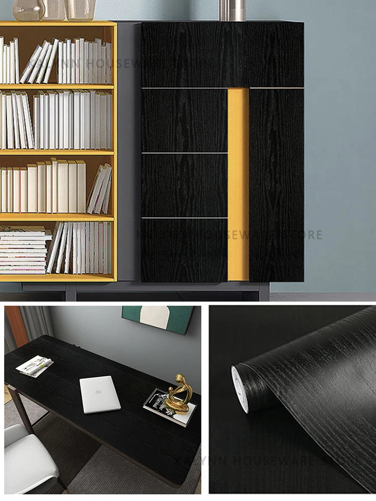 Wood Contact Paper Wallpaper Peel Stick Light Grain Stickers Cabinets Qme Wood Grain 00001 10mx45cm