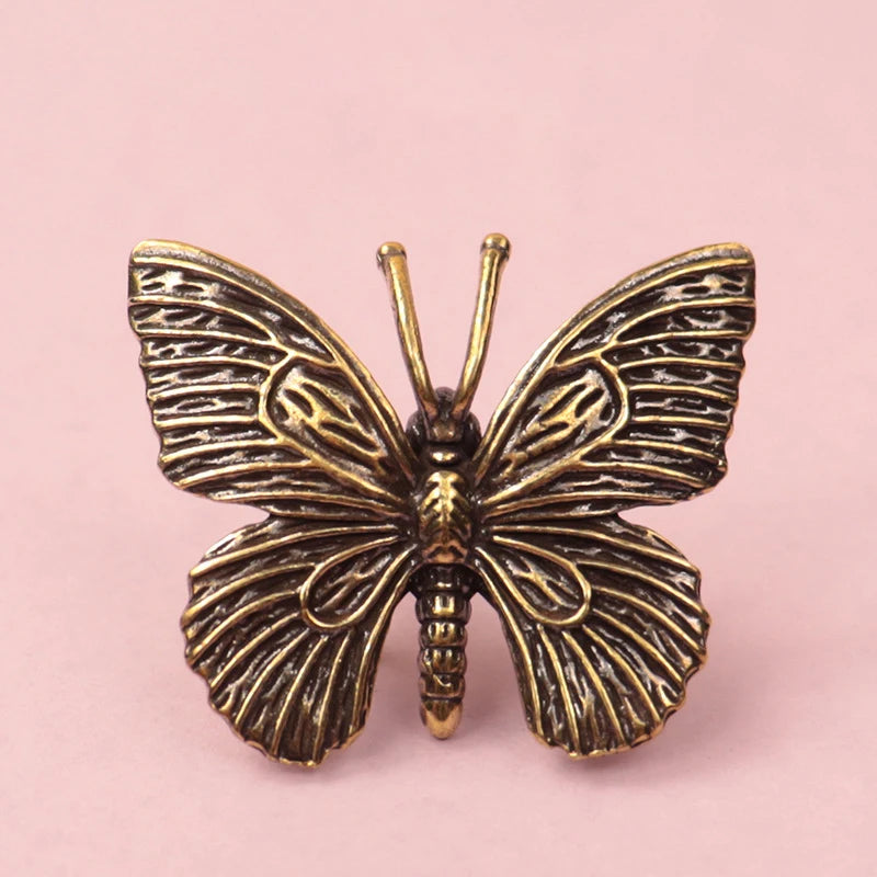 Antique Copper Insect Statue Home Decoration Craft Accessories Solid Qme
