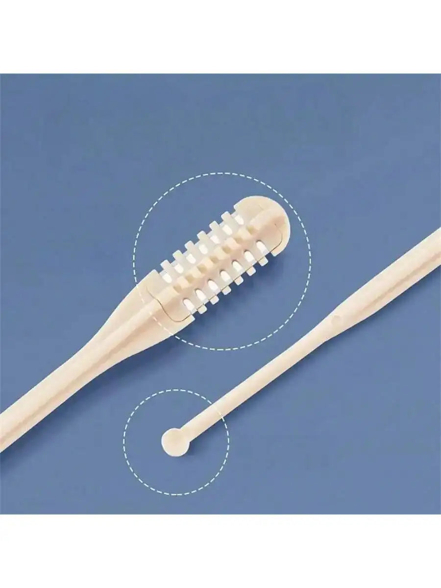 2-piece Upgraded Manual Nose Hair Trimmer Ear Pick Easy Clean No Qme