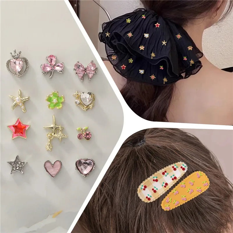 New Colorful Shiny Zircon Bead for Jewelry Making DIY Ring Earrings Hair Clips Accessory Manicure Hair Band Mobile Phone Sticker Qme