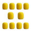 10pcs Microphone Foam Mic Sponge Ball Shape Cover Windscreen Protective Shield Qme YELLOW