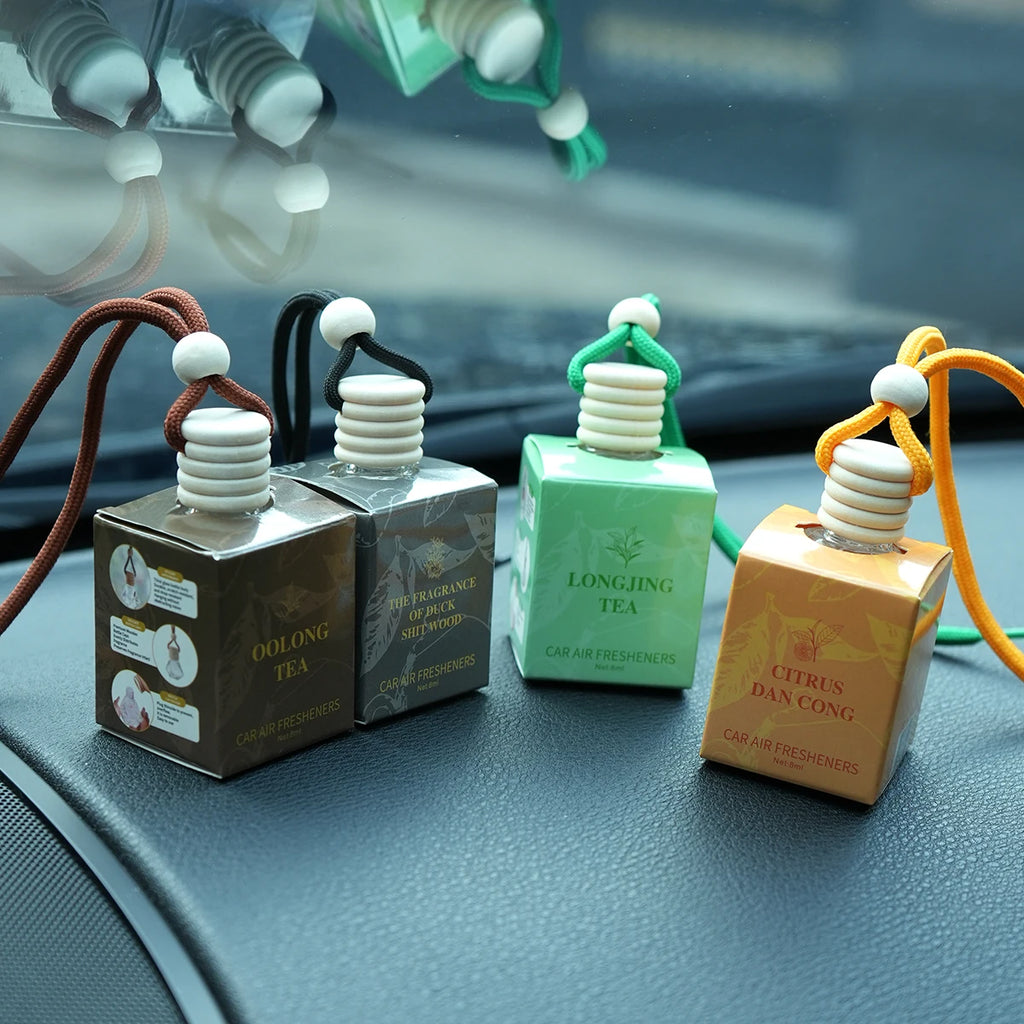 Tea Scented Car Perfume Lasting Fragrance Rope Mounted Alcohol Qme