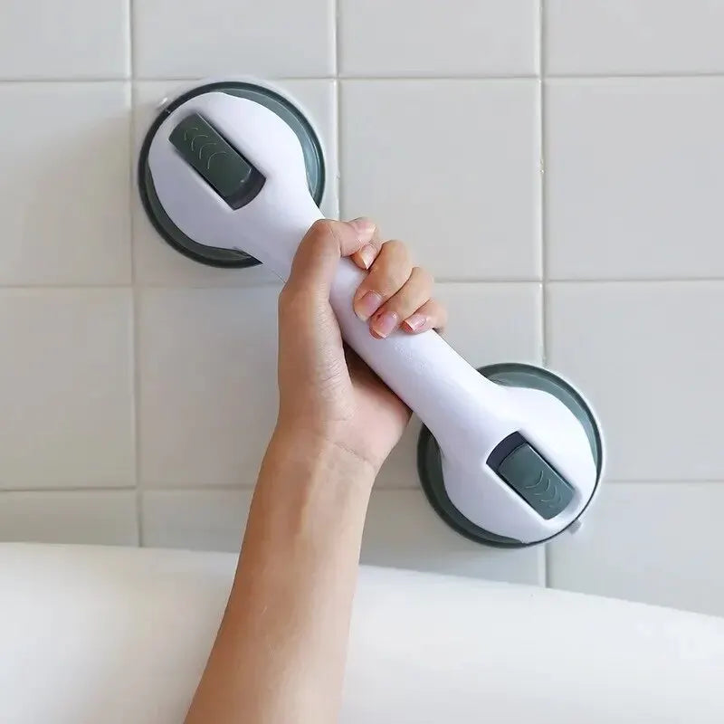 Bathroom Handrail to Prevent Falls Suction Cup Bathroom Tub Children Free Punch Handle Glass Doors And Windows Elderly Handle Qme Green