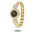 New2026 Vintage Oval Inlaid Zircon Stainless Steel Watch Bracelet