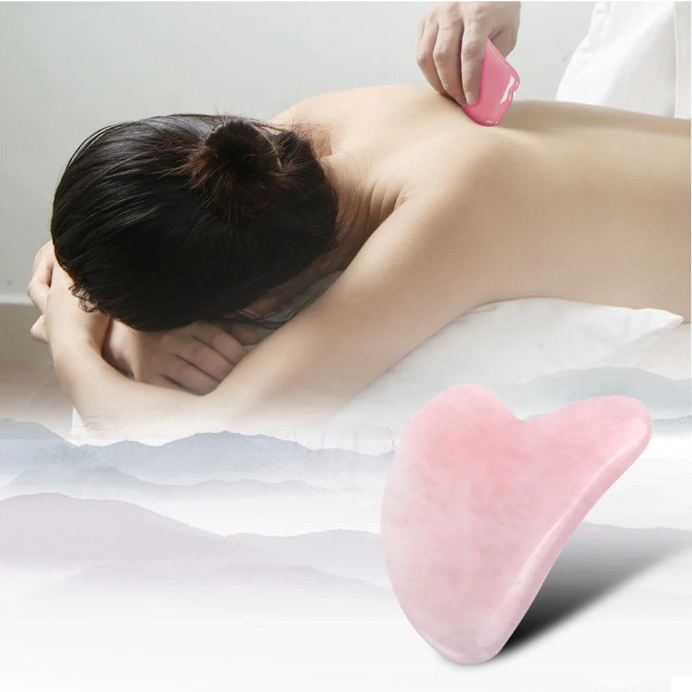 Massage Guasha Jade Facial Beauty Guasha Massage Tools Tightening Skincare Facial Guasha SPA Therapy Guasha Roller Qme