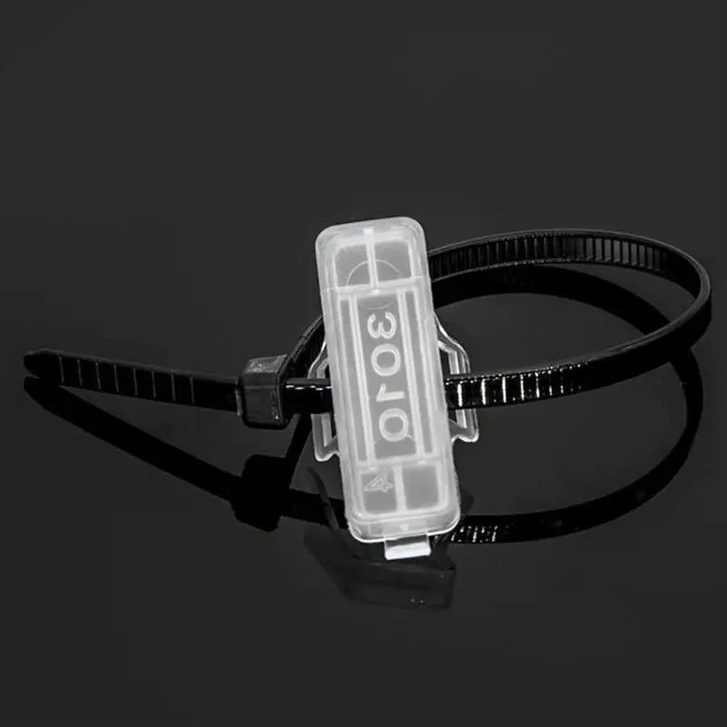 Plastic Cable Label Tags Wire Sign Name Holder Box Data Cables Office Qme
