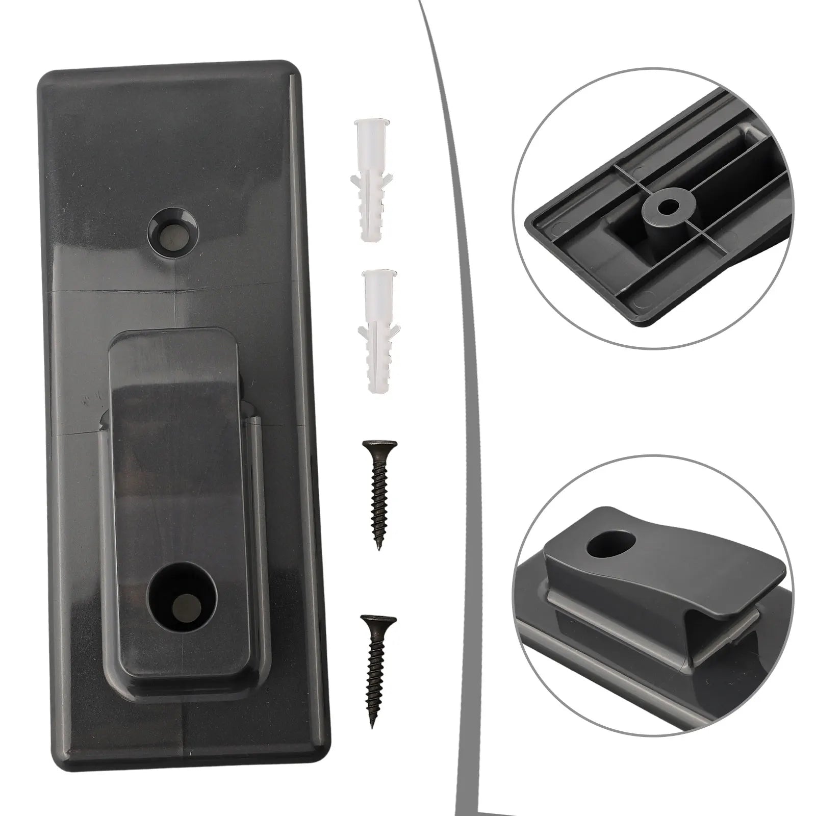 1 Set Wall Mount Hanger Hook Kit For Shark For Rocket Vacuum HV300 HV302 HV322 HV380 Vacuum Cleaner Replacement Parts Qme Default Title