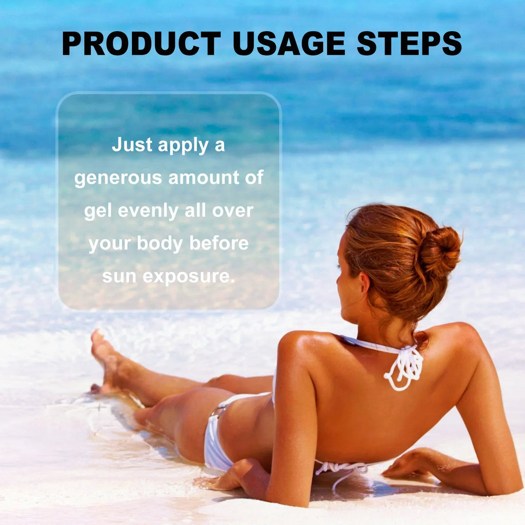 Sunless Tanning Gel Intensive Self Tanner Face Body Natural Bronzer Wheat Moisturizing Hydrating Summer Sunbed Self Fake Tan Gel Qme