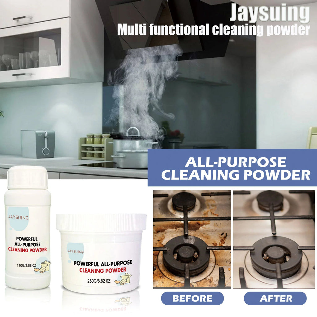 All-Purpose Kitchen Cleaner Powder - Powerful Oil Stain & Rust Remover - Heavy-Duty Metal Polish for Cookware And Kitchen Tools Qme