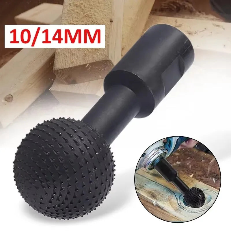 40MM angle grinder spherical spindle rotating wood carving polishing engraving drill ball chisel grinding woodworking tool Qme